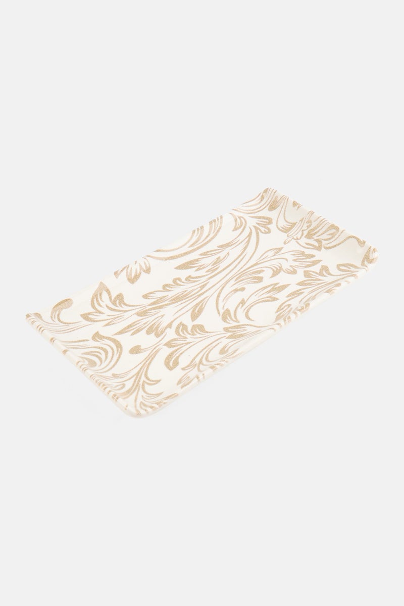 EDESSA Ceramic Elana Rectangle Serving Plate, Multicolor - Image 1